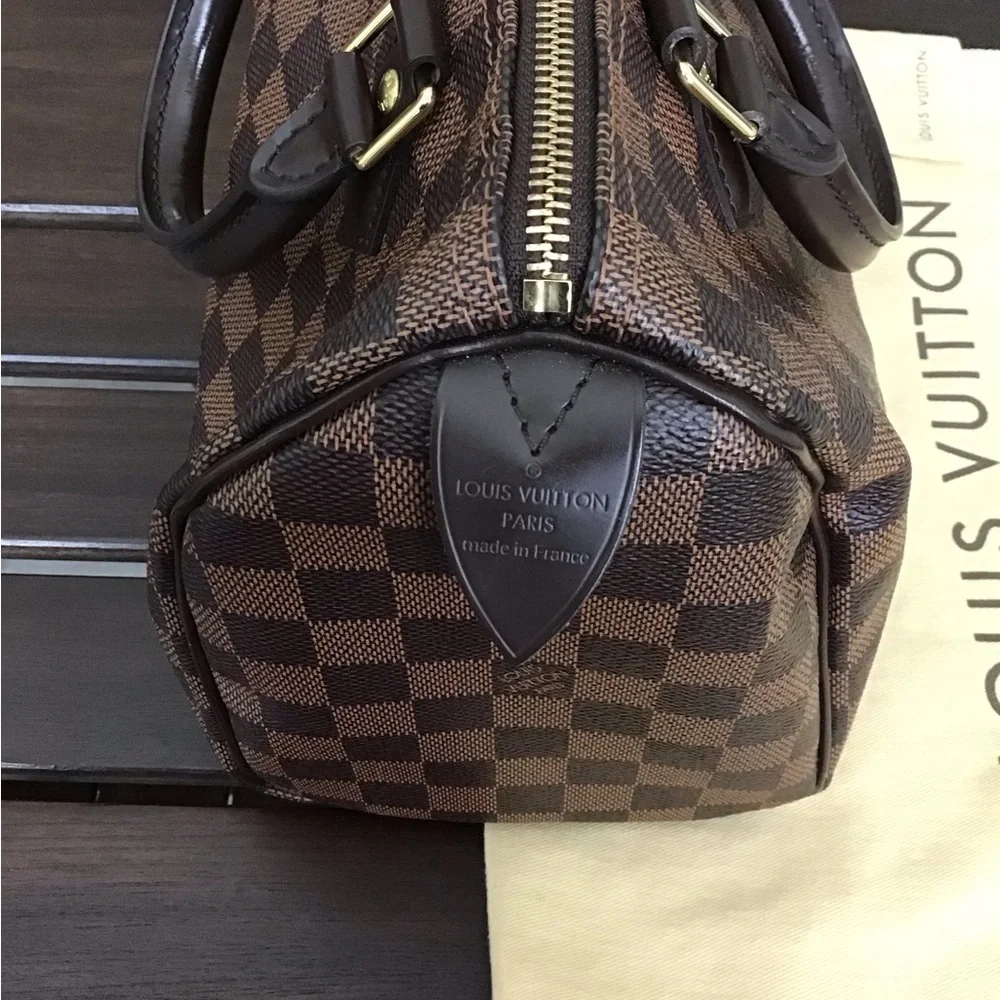 Louis Vuitton Damier Ebene Satchel in Dark Brown Check 25 - Picture 8 of 12